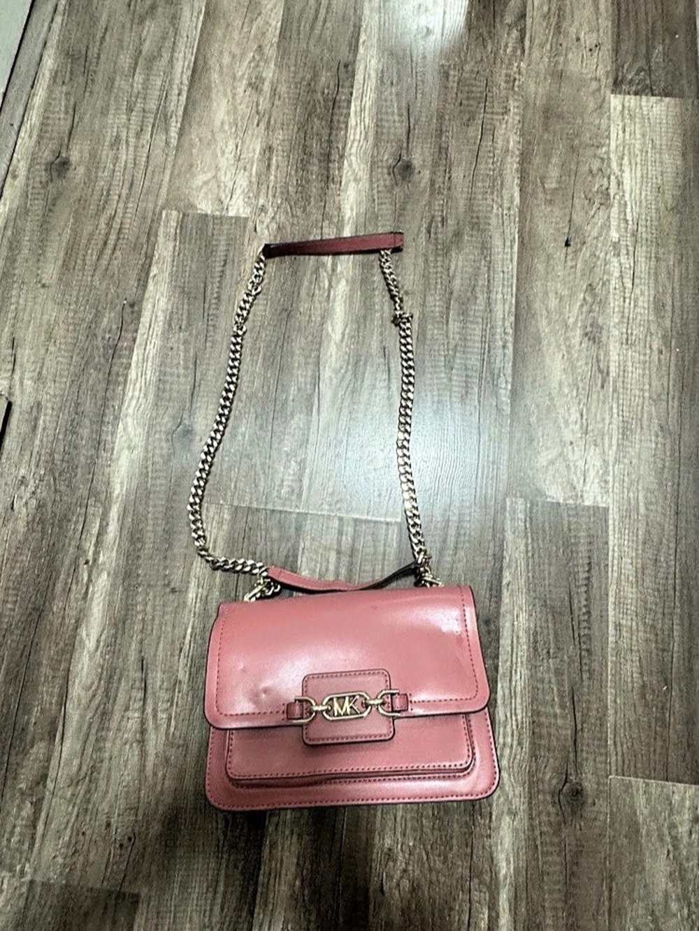 Michael Kors Pink Chain Strap Crossbody Bag